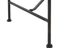 Panchina da giardino MILAZZO 130 cm Metallo Nero