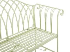 Panchina da giardino MILAZZO 130 cm Metallo Verde chiaro