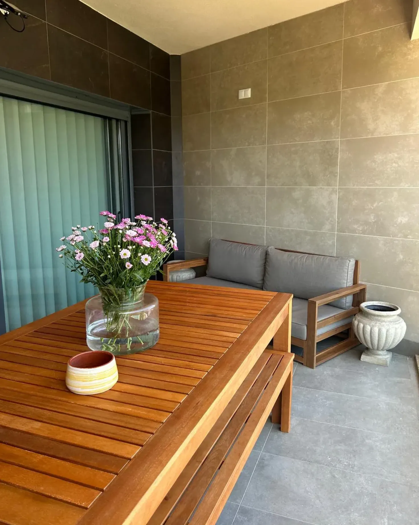 Panchina da giardino MONSANO 170 cm Legno d'eucalipto Marrone