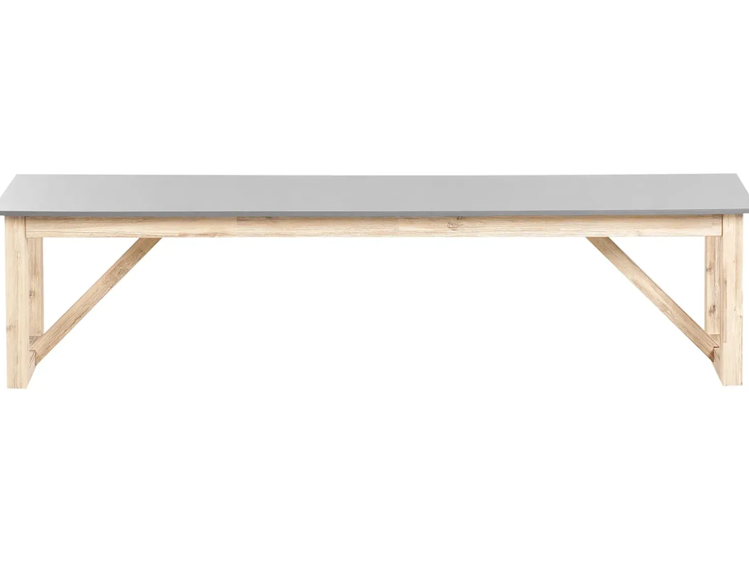 Panchina da giardino NOTTERI 180 cm Cemento Grigio