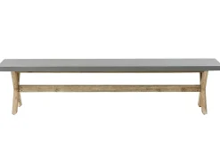Panchina da giardino OLBIA 200 cm Cemento Grigio