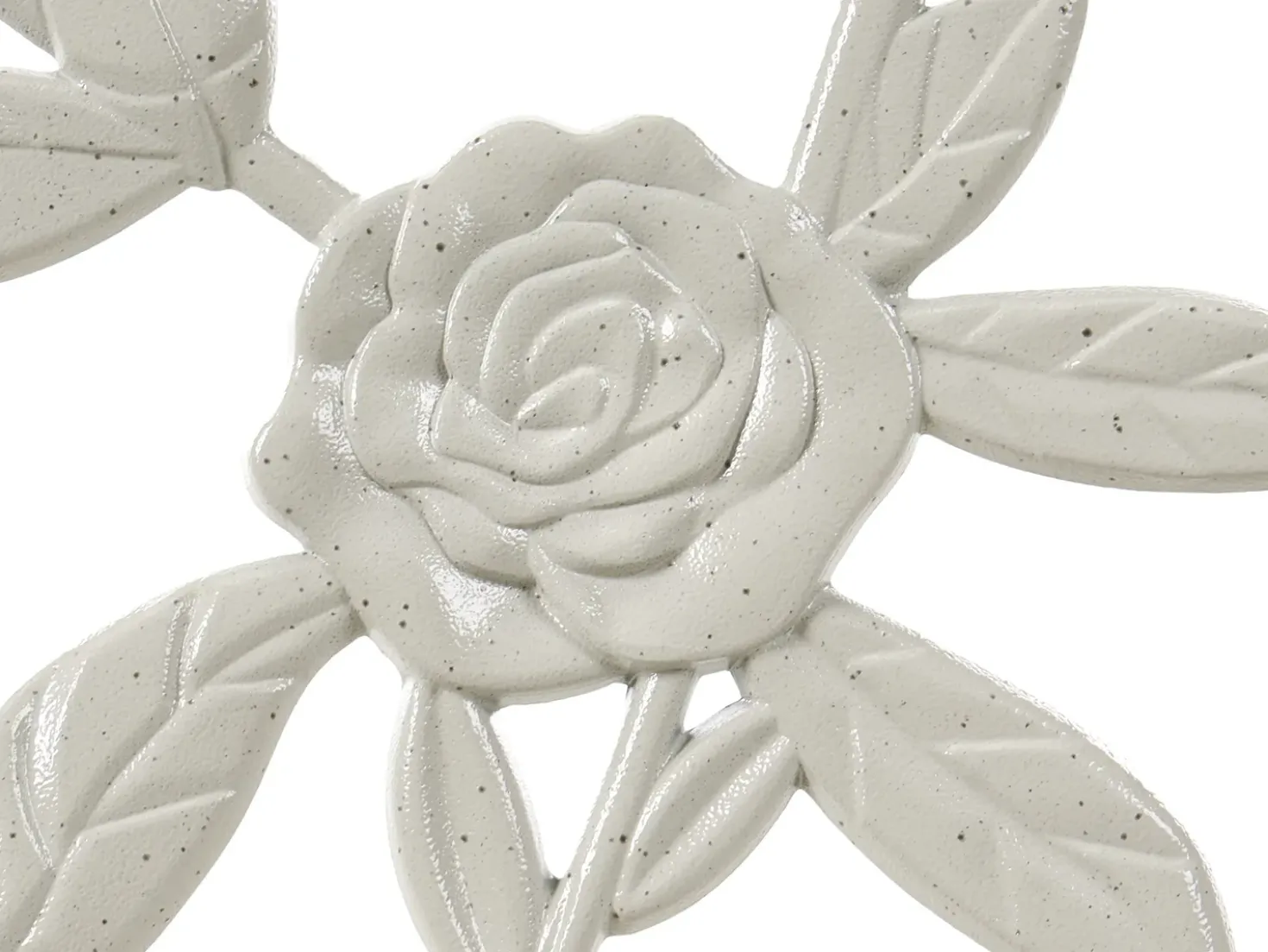 Panchina da giardino PIURA 88 cm Metallo Bianco