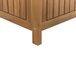Panchina da giardino SOVANA 160 cm con contenitore Legno d'acacia Marrone