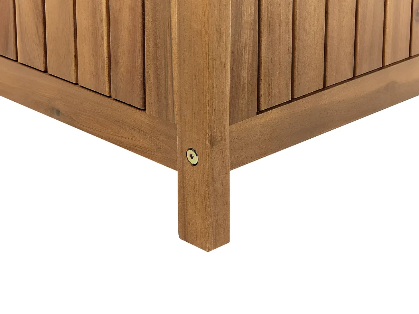 Panchina da giardino SOVANA 160 cm con contenitore Legno d'acacia Marrone