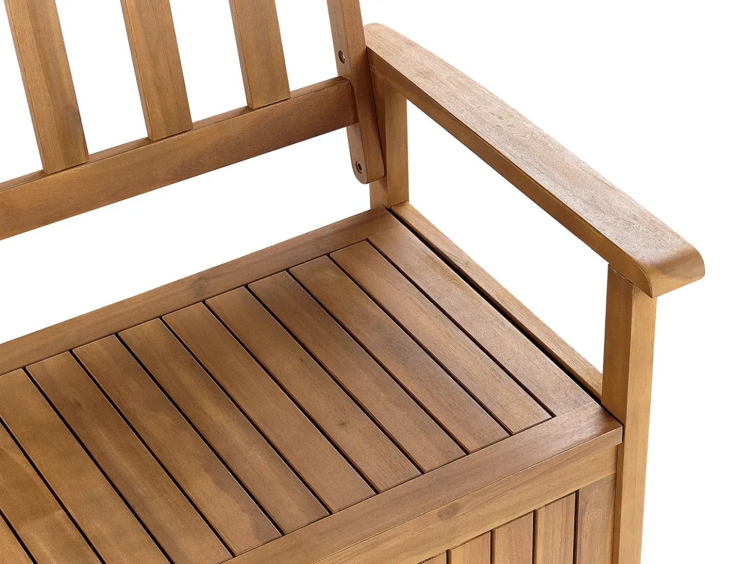 Panchina da giardino SOVANA 160 cm con contenitore Legno d'acacia Marrone