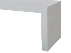 Panchina da giardino TARANTO 150 cm Cemento Bianco