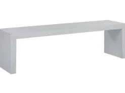 Panchina da giardino TARANTO 150 cm Cemento Bianco