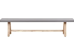 Panchina da giardino TONNARE 200 cm Cemento Grigio