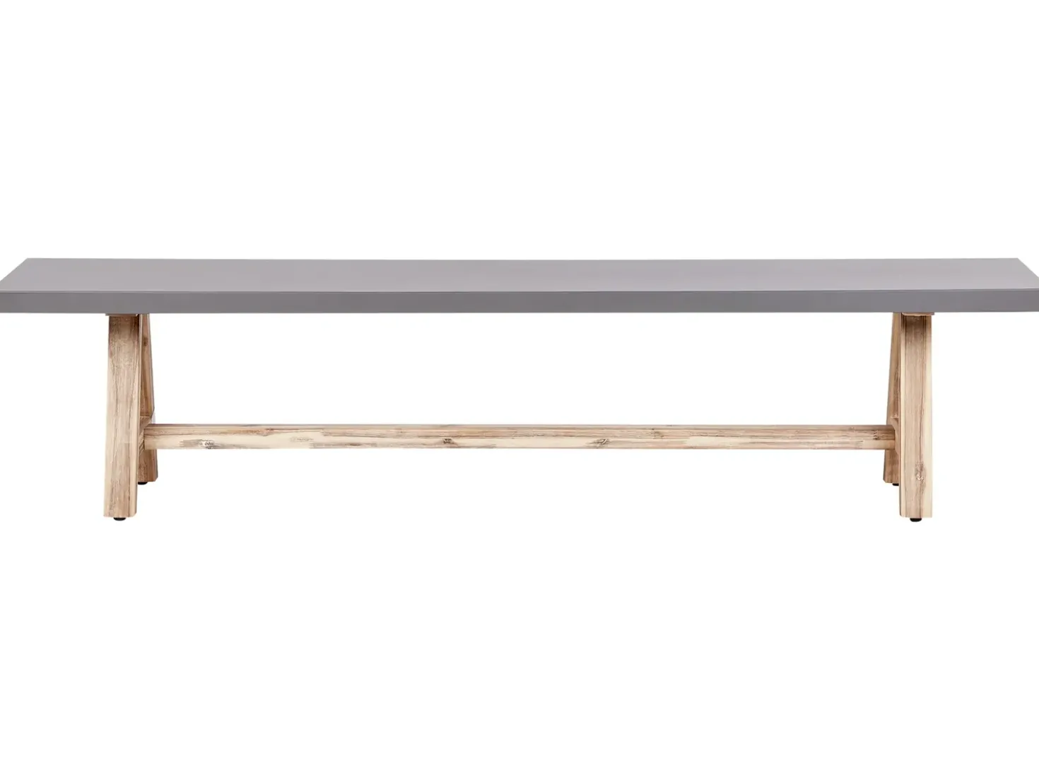 Panchina da giardino TONNARE 200 cm Cemento Grigio
