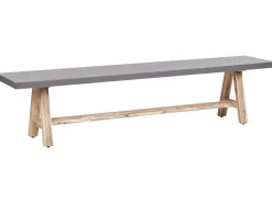 Panchina da giardino TONNARE 200 cm Cemento Grigio
