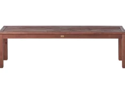 Panchina da giardino TUSCANIA 160 cm Legno d'eucalipto Marrone scuro