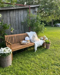 Panchina da giardino VIVARA 180 cm Legno di acacia certificato Marrone chiaro