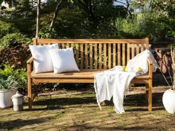 Panchina da giardino VIVARA 160 cm Legno di acacia certificato Marrone chiaro
