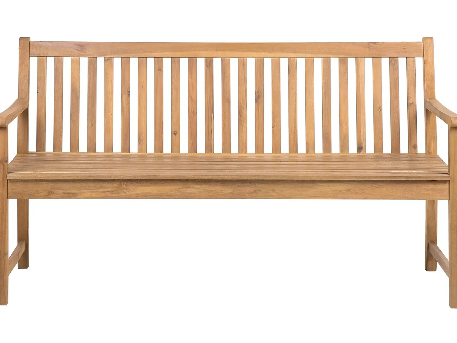 Panchina da giardino VIVARA 160 cm Legno di acacia certificato Marrone chiaro