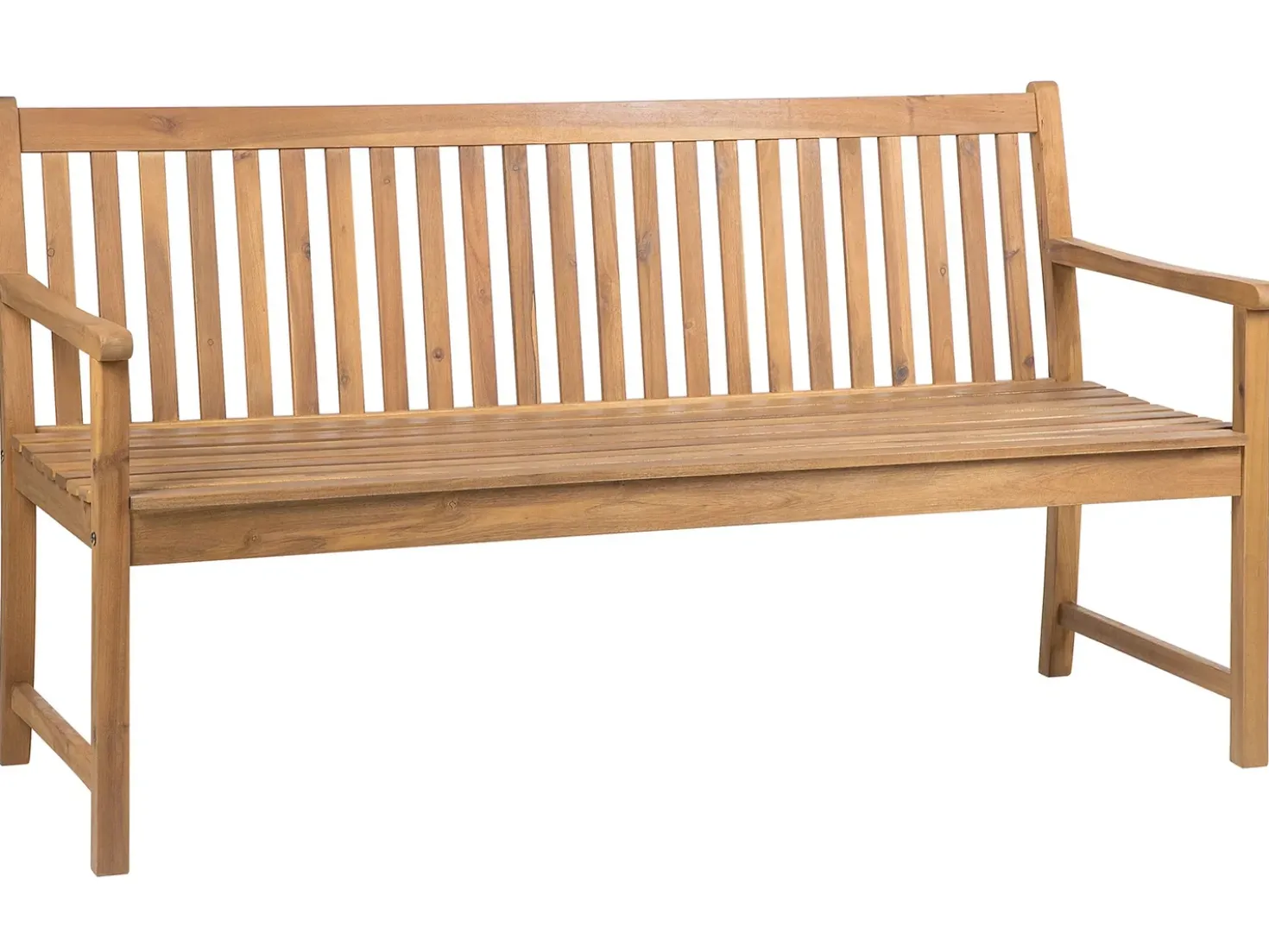 Panchina da giardino VIVARA 160 cm Legno di acacia certificato Marrone chiaro