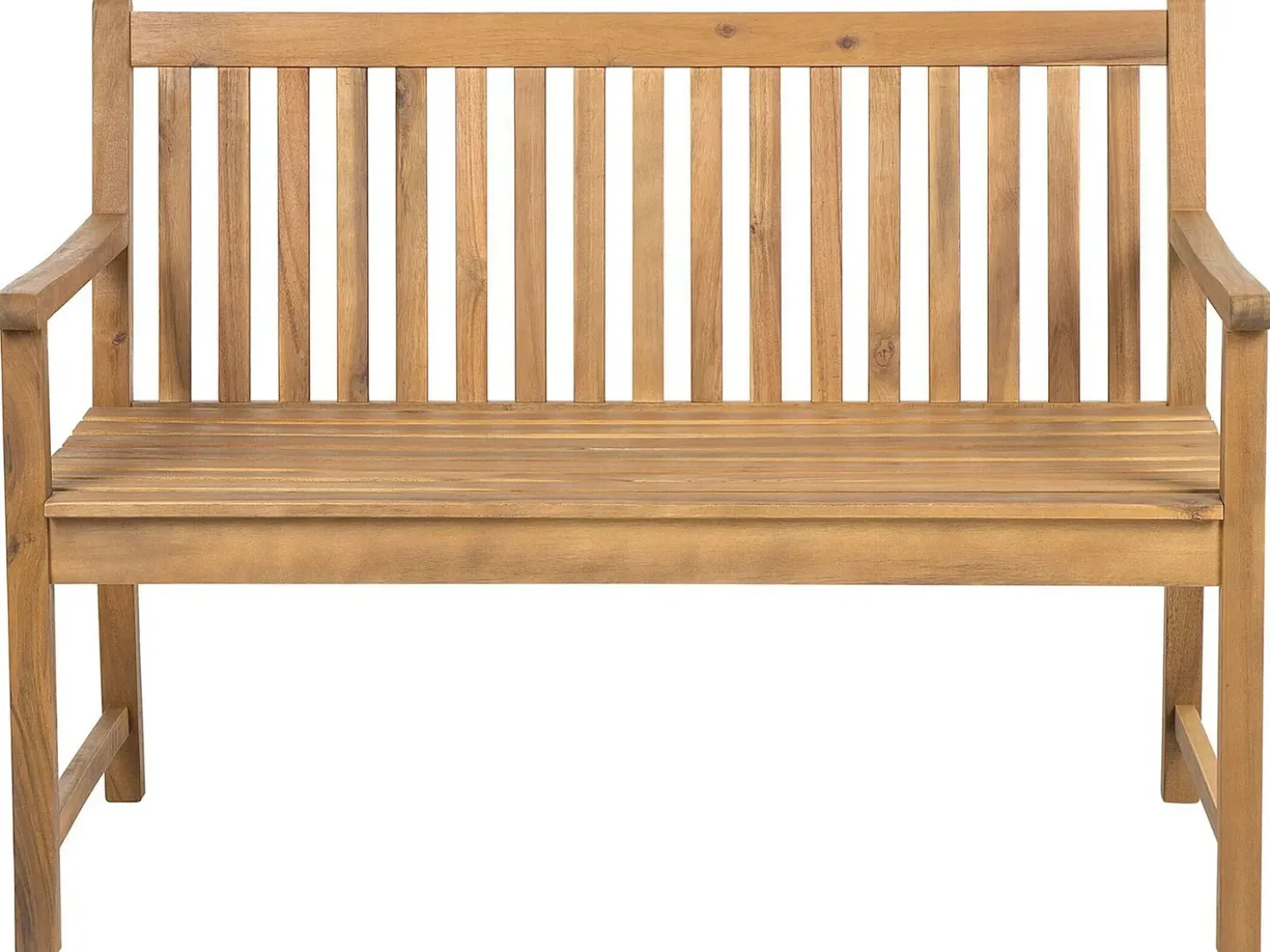 Panchina da giardino VIVARA 120 cm Legno di acacia certificato Marrone chiaro