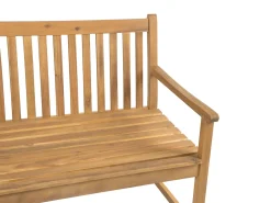 Panchina da giardino VIVARA 120 cm Legno di acacia certificato Marrone chiaro
