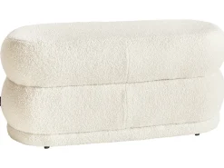 Panchina ELLENDALE Bouclé Bianco sporco