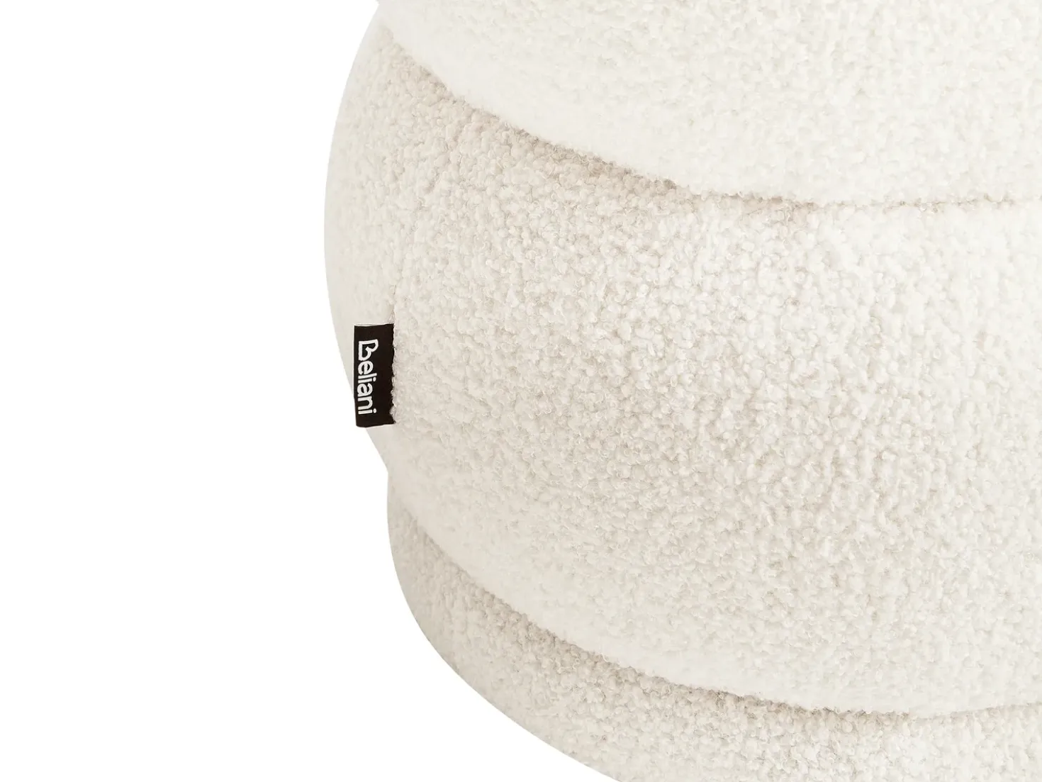 Panchina ELLENDALE Bouclé Bianco sporco