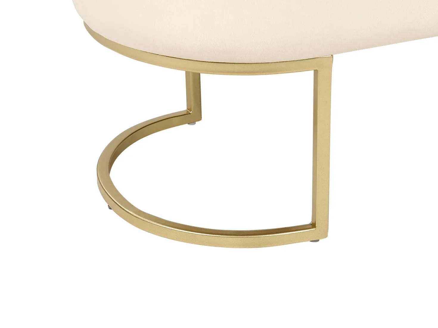 Panchina MILRY Velluto Beige chiaro