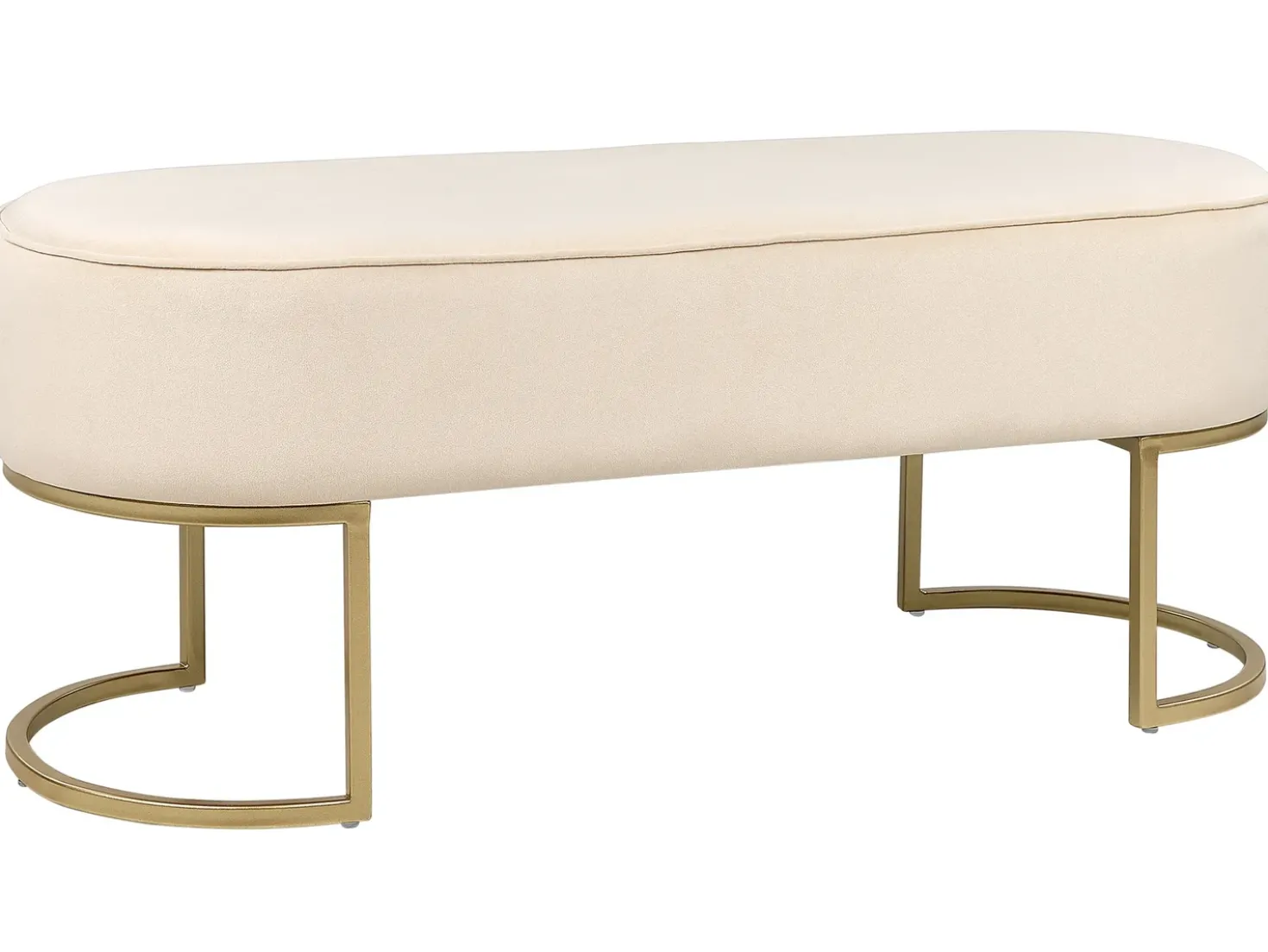 Panchina MILRY Velluto Beige chiaro