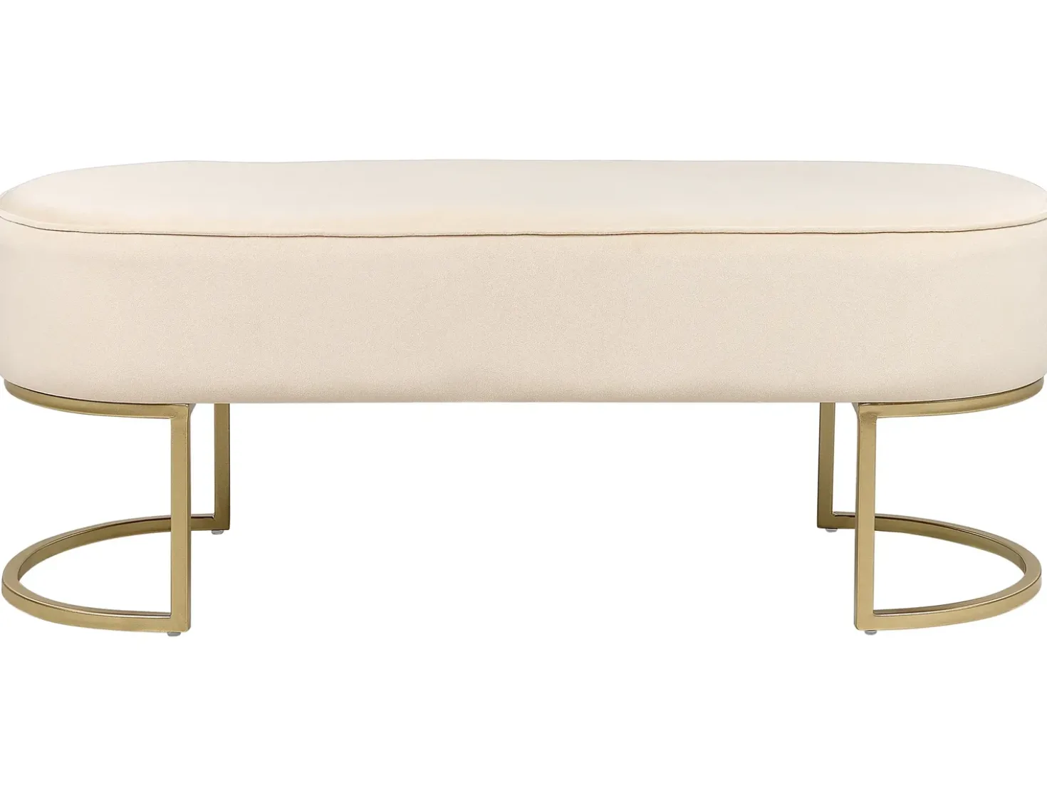 Panchina MILRY Velluto Beige chiaro