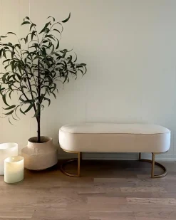 Panchina MILRY Velluto Beige chiaro