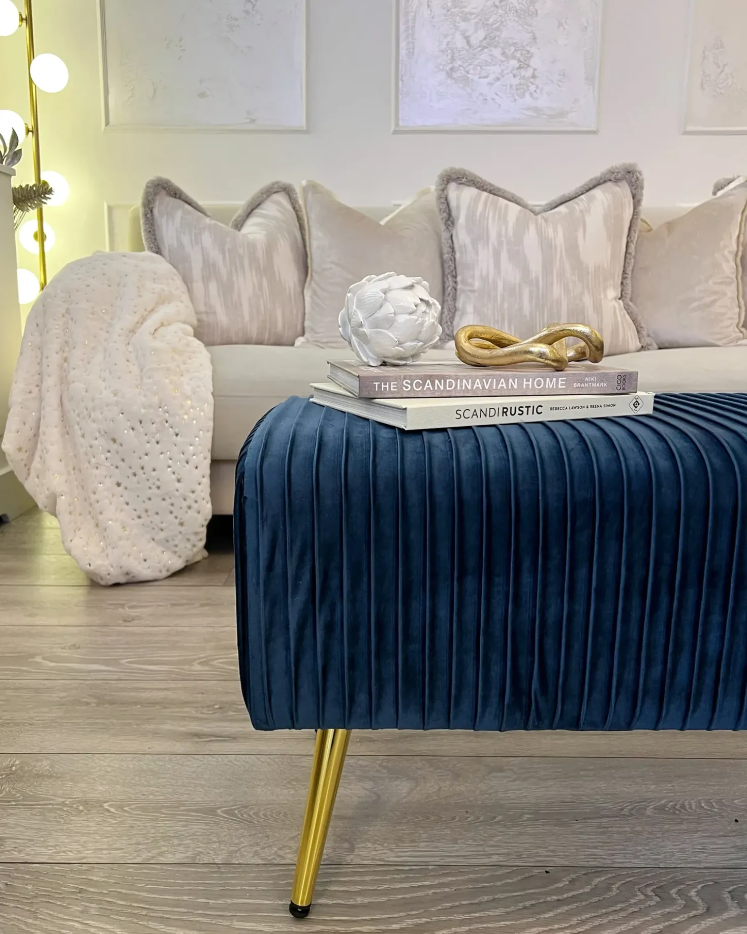 Panchina PATERSON Velluto Blu