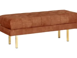 Panchina ROSEVILLE Velluto Rosso scuro
