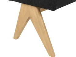 Panchina TAMRE Bouclé Nero/Marrone chiaro