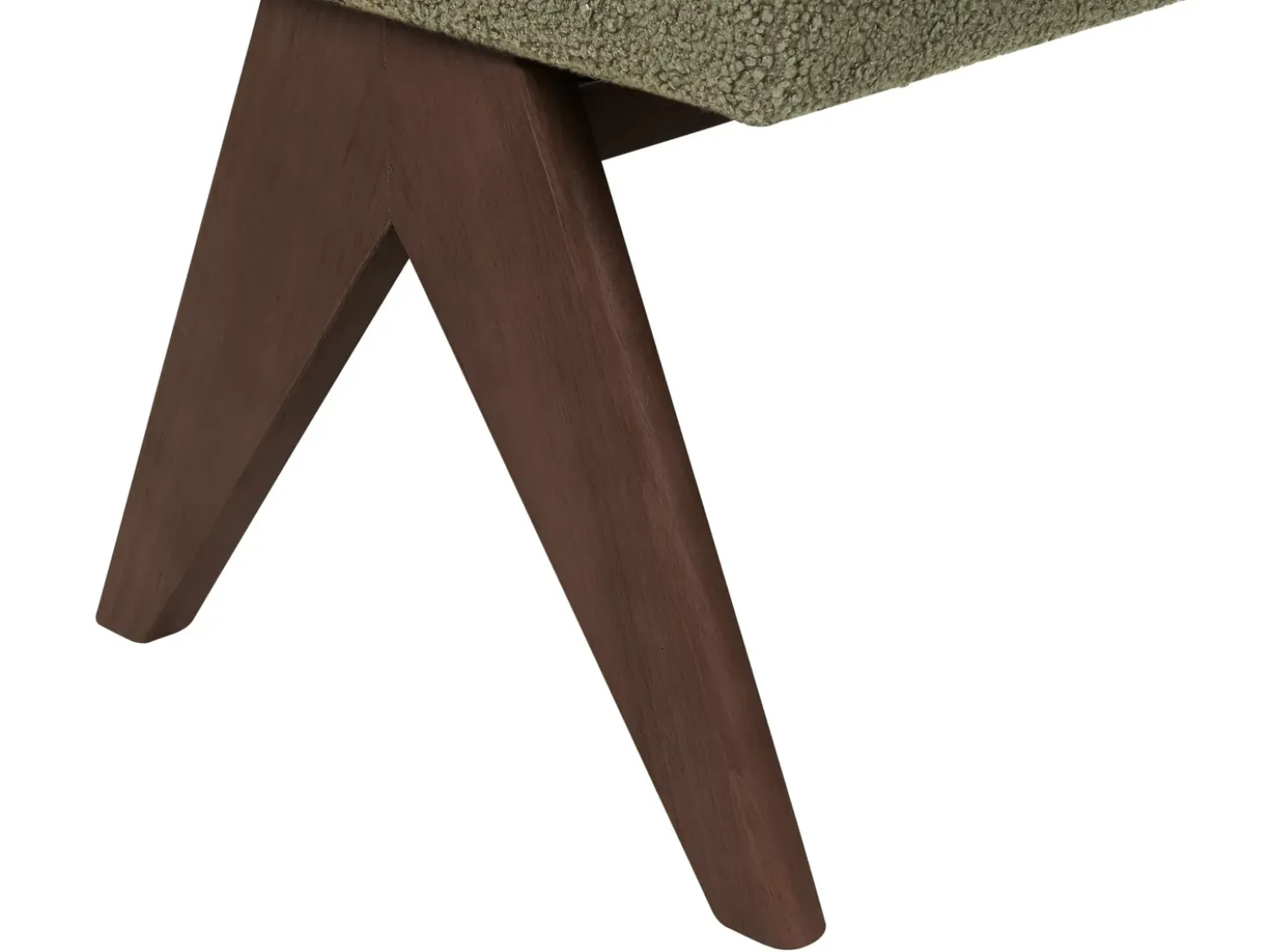 Panchina TAMRE Bouclé Verde/Marrone scuro