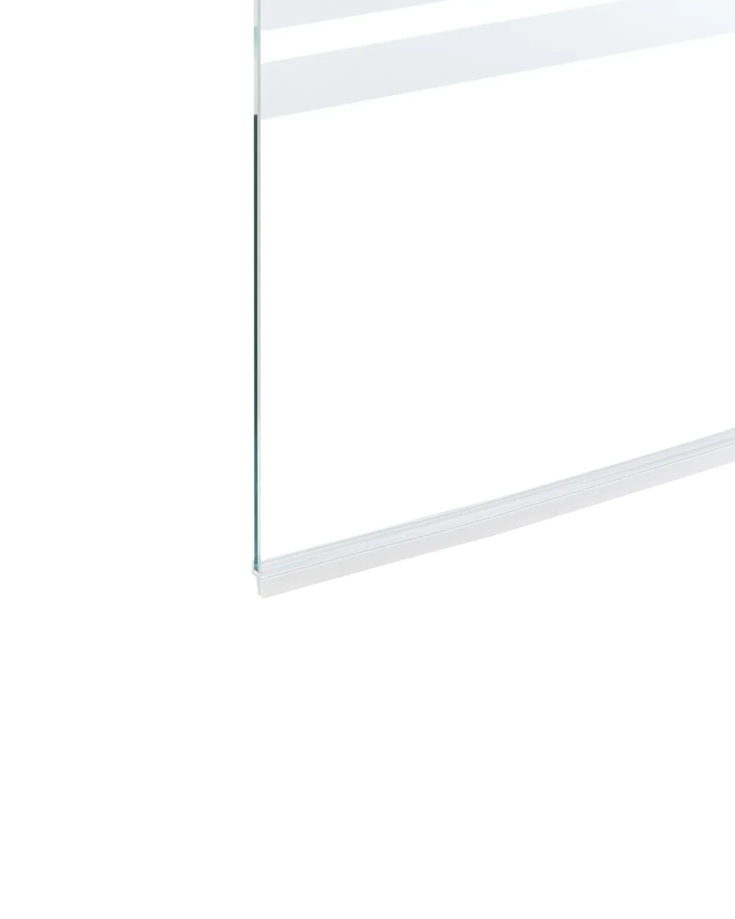 Parete doccia per vasca TUAPI 140 x 120 cm Argento