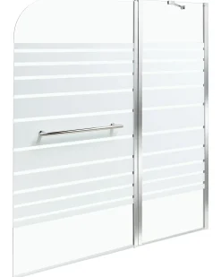 Parete doccia per vasca TUAPI 140 x 120 cm Argento