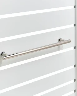 Parete doccia per vasca TUAPI 140 x 120 cm Argento