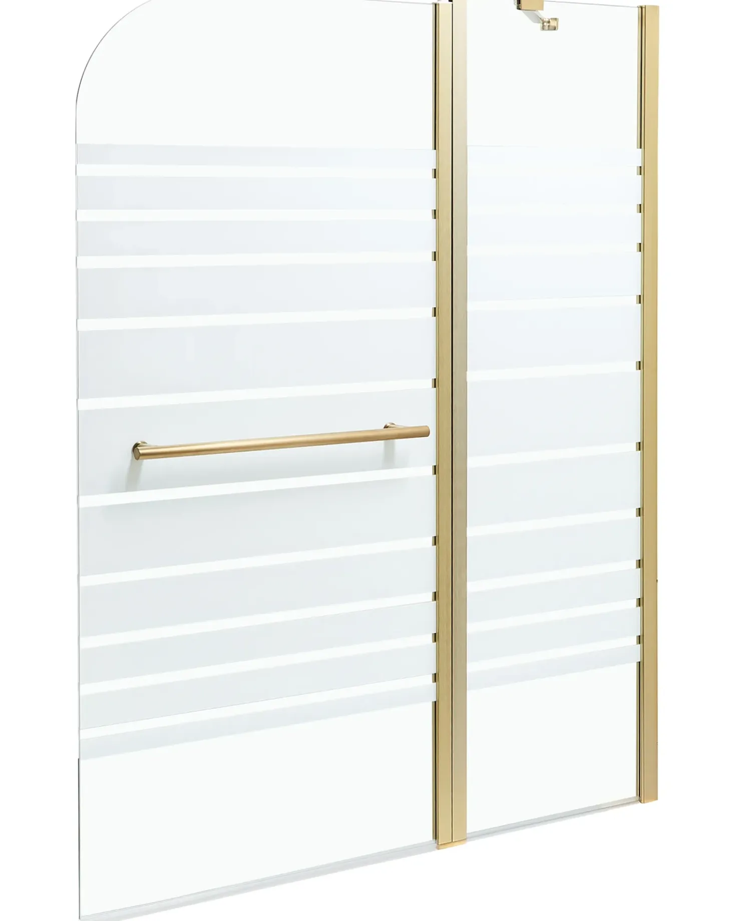Parete doccia per vasca TUAPI 140 x 120 cm Oro