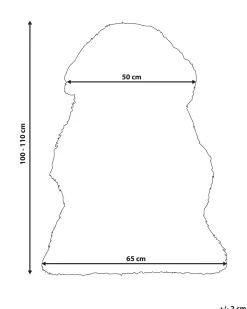 Pelle di Pecora ULURU Rosa 65 x 110 cm