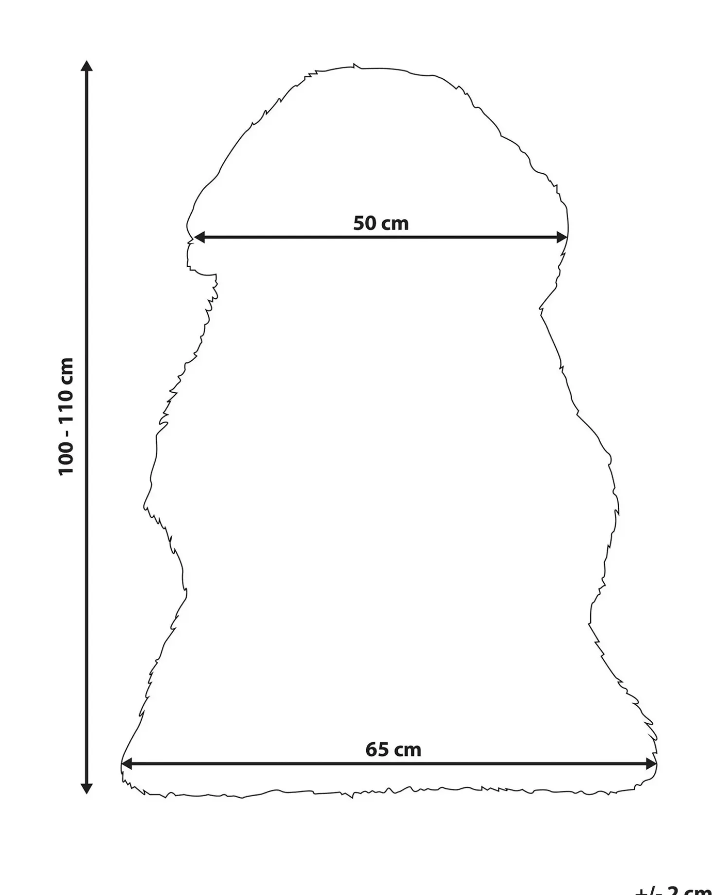 Pelle di Pecora ULURU Viola 65 x 110 cm