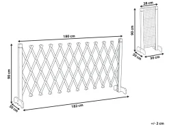 Pergola da giardino SCIOLZE Estensibile Marrone scuro