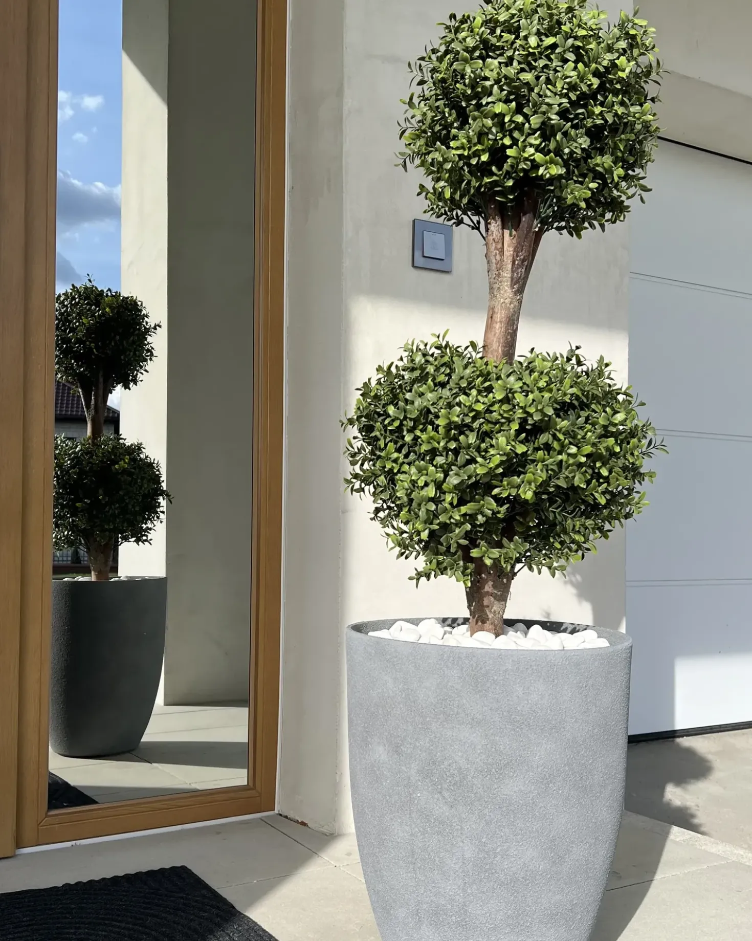 Pianta artificiale BUXUS BALL TREE 92 cm Verde