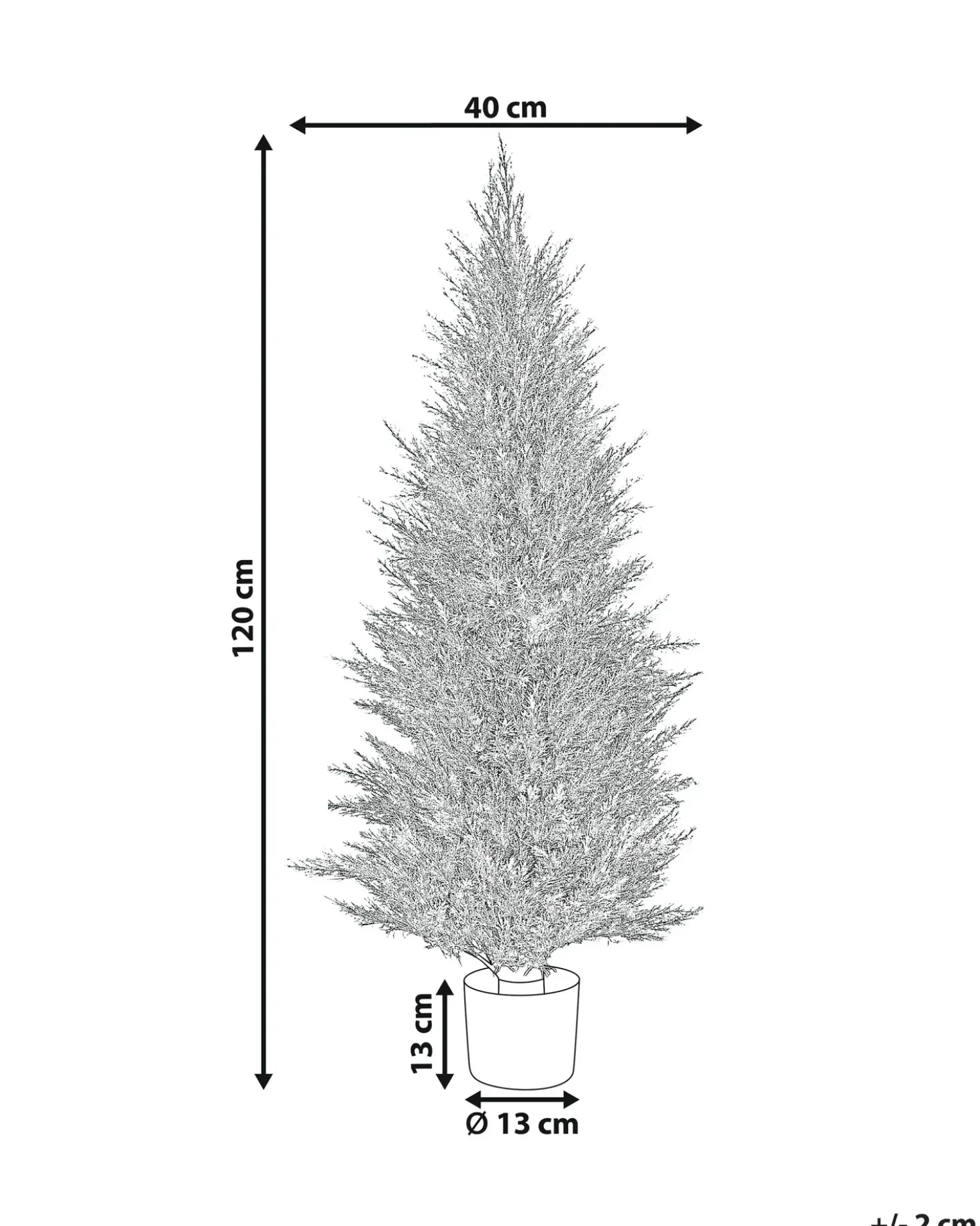 Pianta artificiale CEDAR TREE 120 cm Verde