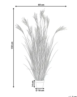Pianta artificiale CLAW FLOWER 150 cm Verde