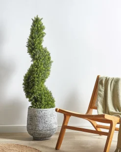 Pianta artificiale CYPRESS SPIRAL TREE 126 cm Verde