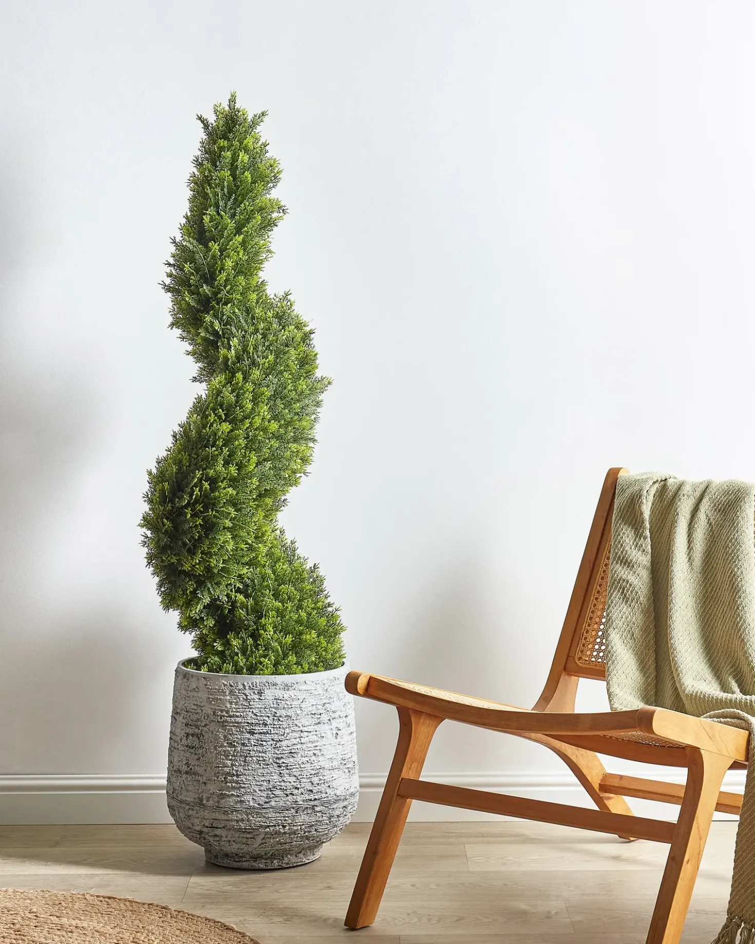 Pianta artificiale CYPRESS SPIRAL TREE 126 cm Verde