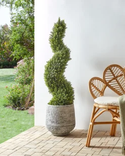 Pianta artificiale CYPRESS SPIRAL TREE 126 cm Verde