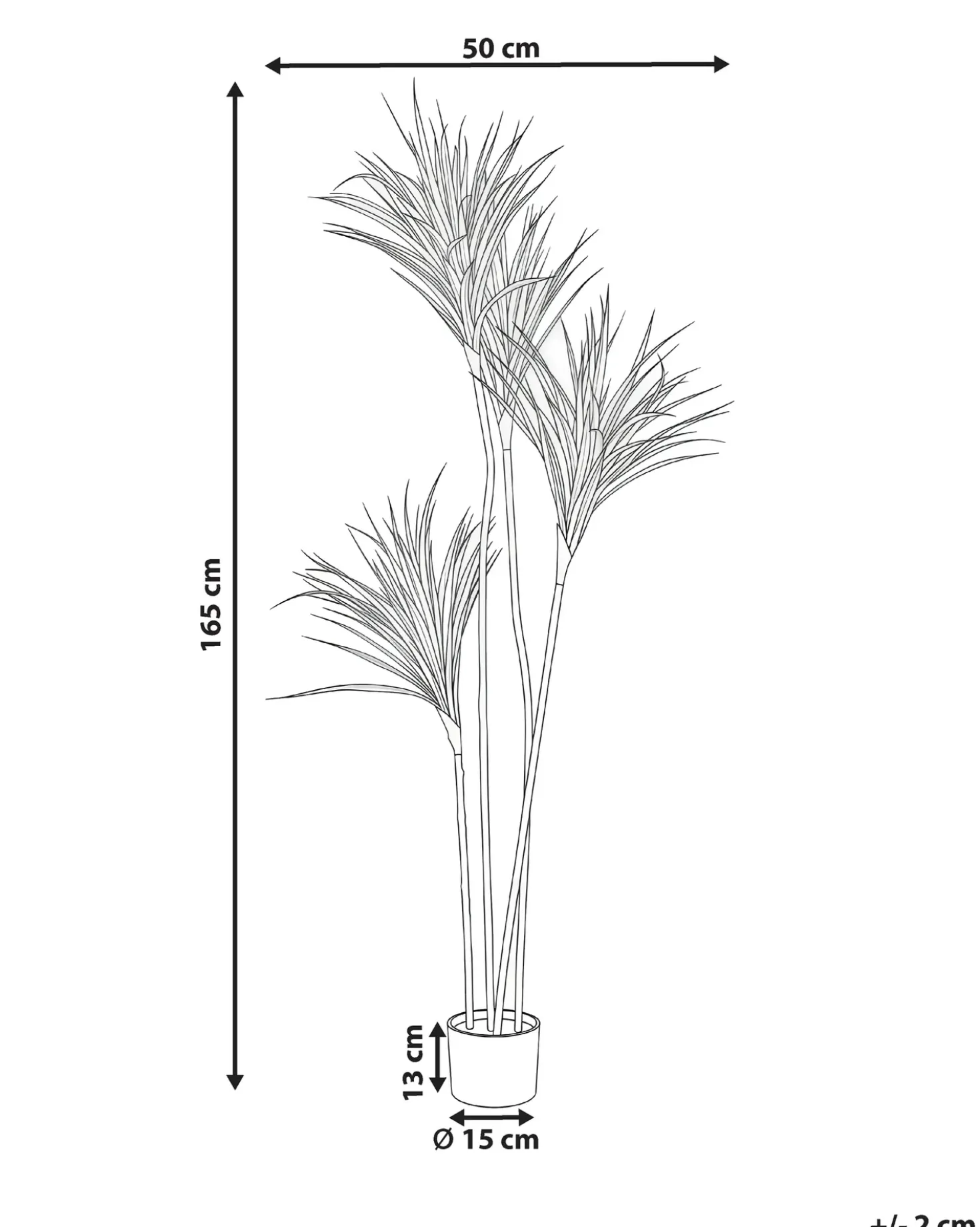 Pianta artificiale DRACAENA DRACO 165 cm Verde