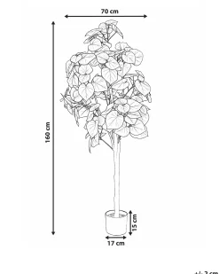 Pianta artificiale FICUS TREE 160 cm Verde