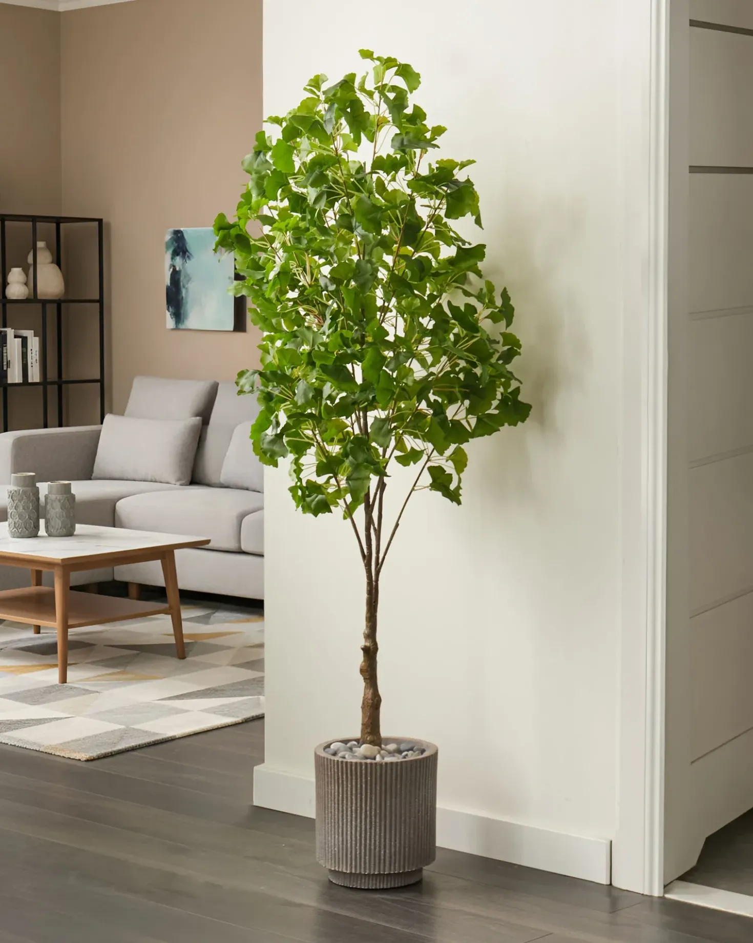 Pianta artificiale GINKGO TREE 150 cm Verde