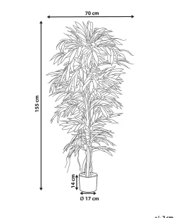 Pianta artificiale LONGIFOLIA 155 cm Verde