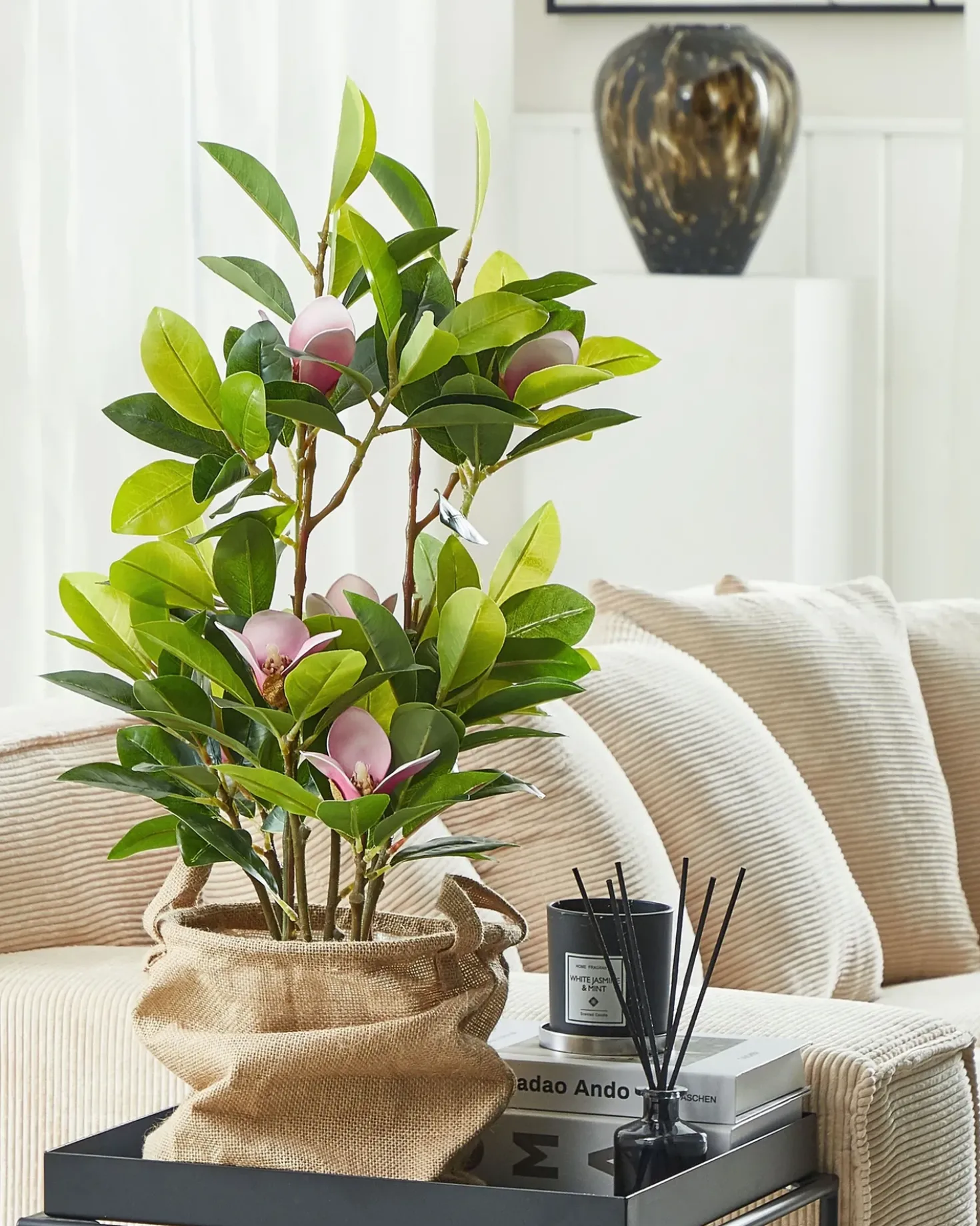 Pianta artificiale MAGNOLIA 70 cm Verde