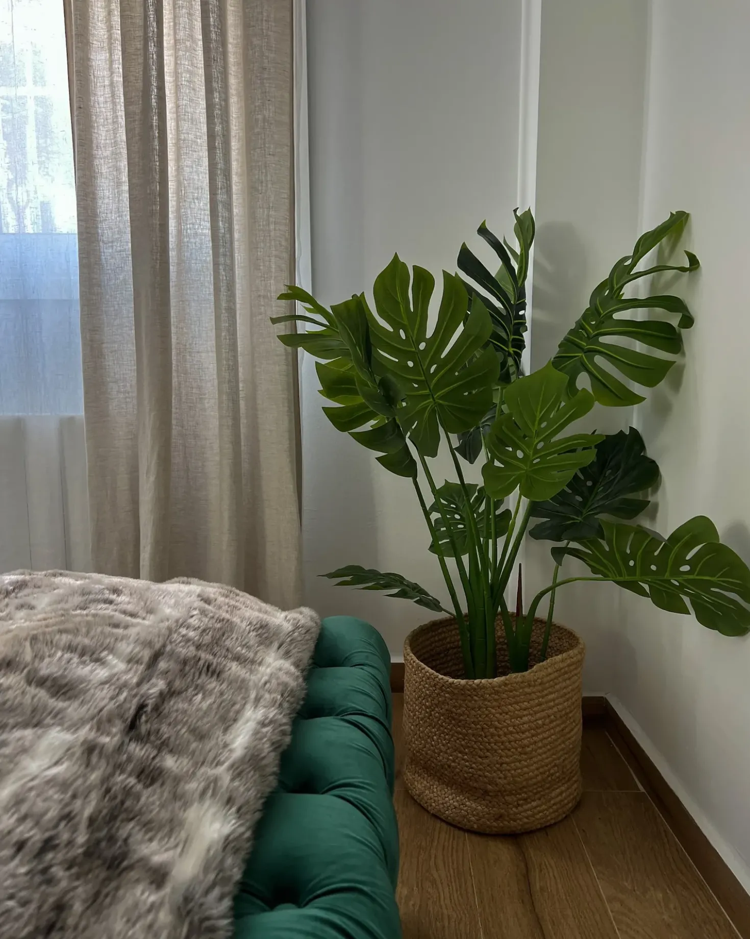 Pianta artificiale MONSTERA PLANT 113 cm Verde
